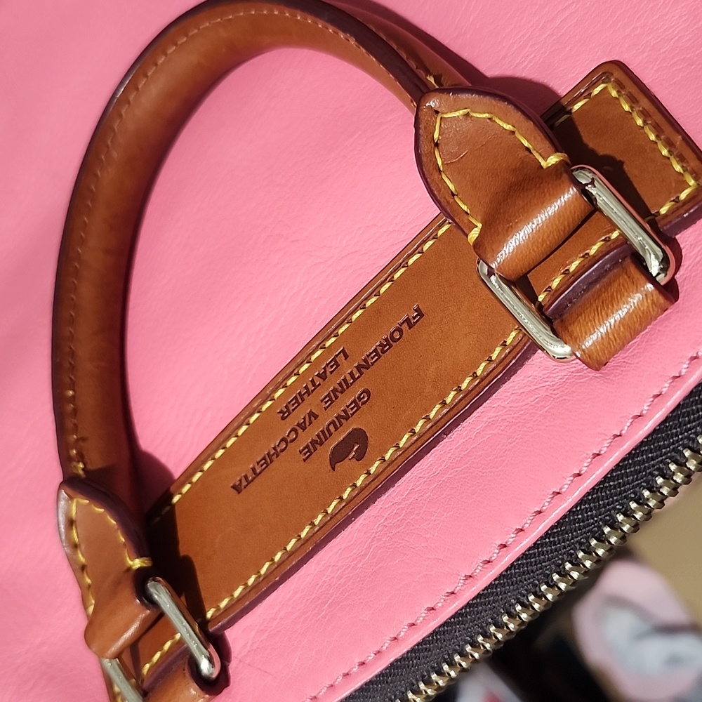 Dooney & Bourke Florentine Vacchetta Leather Satchel - Picture 15 of 16